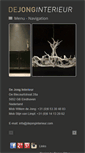 Mobile Screenshot of dejonginterieur.com