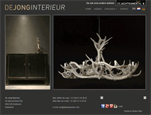 Tablet Screenshot of dejonginterieur.com